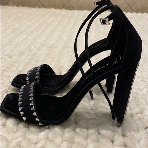 Giuseppe Zanotti Rhinestone Black High Heels - Picture 2 of 9